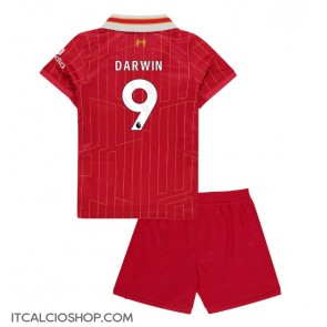 Liverpool Darwin Nunez #9 Prima Maglia Bambino 2024-25 Manica Corta (+ Pantaloni corti)